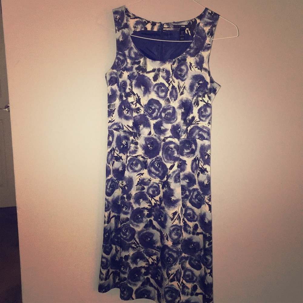 Blue floral dress